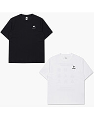르꼬끄 공용 루즈핏 헤리티지 로고 반팔 티셔츠 QP323FRS82