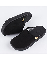 휠라 드리프터 튜브 스웨이드 방한 슬리퍼 블랙 1SM01967E