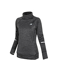 뉴발란스 우먼스 HEAT 풀오버 긴팔티 티셔츠 NBND846232-BK