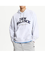 뉴발란스 공용 브릿지 그래픽 세미오버핏 후드티 NBN0E42823-16