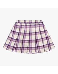 [로엠걸즈] 기모체크 주름스커트 RGWH23T1P