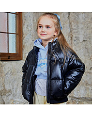 [로엠걸즈] 트랜드 글로시 크롭 푸퍼 RGJP24W4C