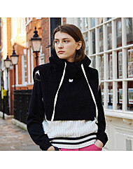 (UNI) Fleece Hooded Neck Warmer_Black