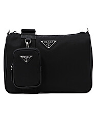 프라다 25SS 삼각로고 테수토 멀티 크로스백 블랙 2VH113 2DMH F0002