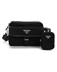 프라다 25FW 삼각로고 리나일론 숄더크로스백 블랙 2VH133 2DMH F0002