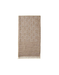 구찌 26SS GG 자카드 울 실크 투톤 스카프머플러 베이지 165904 3G646 9500