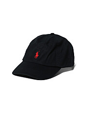 폴로랄프로렌 25FW 포니 로고 자수 캡모자 블랙 710548524 012