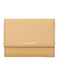 아크네 25SS 실버 로고 코인 반지갑 던베이지 CG0221 DB4