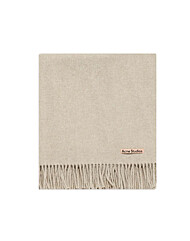 아크네 25FW FN-UX 시그니처 로고 울 머플러 오트밀멜란지 CA0209 633