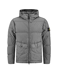 스톤 25FW 가먼트다이 크링클랩스 후드 패딩자켓 그레이 K2S15 4100011 S0A23 V006B