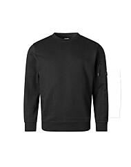 CP 25FW 렌즈 와펜 디아고날 크루넥 기모 맨투맨 블랙 RCCMSS713A 005086W 999