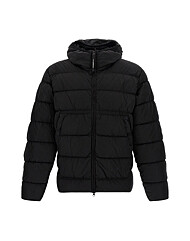 CP 25FW 시그니처 고글 후드 패딩 자켓 블랙 19CMOW011A 005904G 999