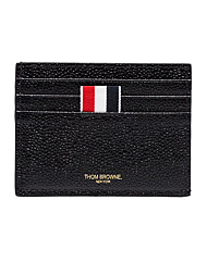 톰브라운 25FW 삼선탭 로고 카드지갑 블랙 MAW031L 00198 001