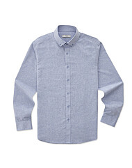 버튼카라 클래식핏 에센셜 셔츠 (블루)