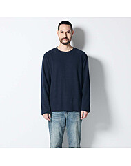 와플조직 라운드티셔츠 (네이비)