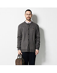 안티필링 라운드가디건 (그레이)