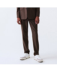 기모 스트레치 에센셜 셋업 팬츠_브라운 (릴렉스핏)