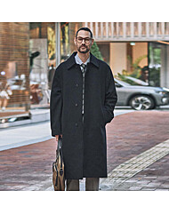 미니멀 발마칸 WOOL 코트_블랙 (오버핏)