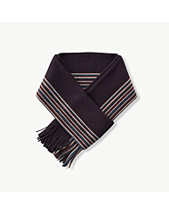 멀티 스트라이프 니트 머플러 (네이비)