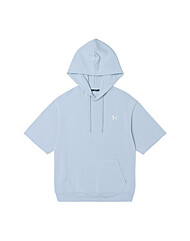 23 SS 쿠션지 반팔 후드 티셔츠 (SKY BLUE)