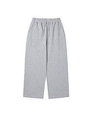 남녀공용 쮸리 풀밴딩 와이드 팬츠 (M-GREY) (HASLP90-51)