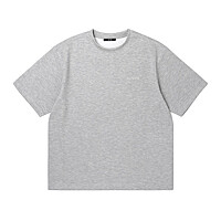 남성 쿠션지 반팔 라운드 티셔츠 (M-GREY) (HA4ST21-51)