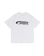 유니 AD HOC DESIGN STUDIO 로고 반팔티 (L-M-GREY) (HBRSTB6)