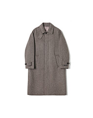 남녀공용 세미 오버 발마칸 코트 (LT-BROWN) (HBAHC90)