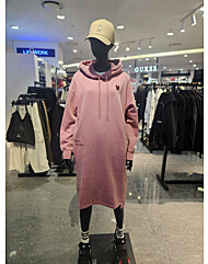 [라이프워크] 여성) 피그먼트 언밸런스 기모 원피스 (LW244OP820-07)