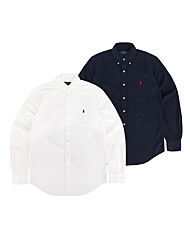 폴로 랄프로렌 클래식 핏 가먼트다이 옥스포드 셔츠 택1 PO-MS7