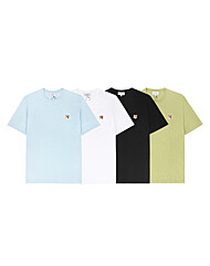 메종키츠네 폭스 헤드 패치 레귤러 반팔 티셔츠(LM00104KJ0008)