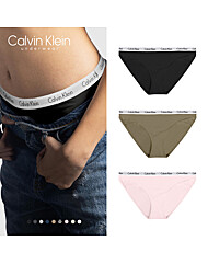 캘빈클라인 언더웨어 여성 팬티 3장 세트 속옷 삼각 코튼 비키니 QP1258O