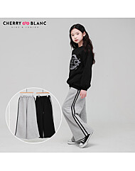 체리블랑 라인기모트랙팬츠 키즈,주니어