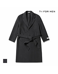[T.I FORMEN] TUNED 캐시미어 블렌디드 핸드메이드 3버튼 로브 코트 익스텐드_M238MCT708M