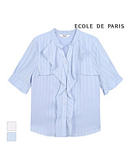 [에꼴드파리] 프릴디자인 트임 블라우스_CB26WBA013Z