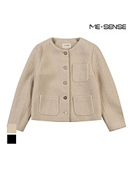 [미센스] 라운드넥 모혼방 자켓_MB3YJKM102Z