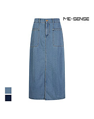 [미센스] 데님 A라인 롱스커트_MB53DSM301Z