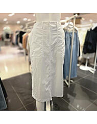 OW5MS608_뒷허리 밴딩 H라인 스커트