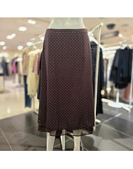 OE5AS813_도트 레이어드 미디 스커트