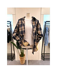 KPBLO902NA_스카이 체크 셔츠 네이비