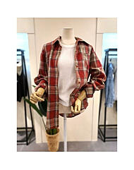 KPBLO902RE_스카이 체크 셔츠 레드