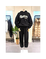 KESTPC10BK_기모 1980 후드조거세트 블랙