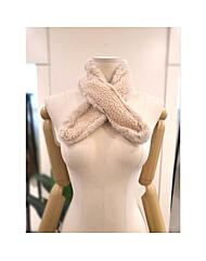 KKMFPB06BE_뽀글 퍼 쁘띠 머플러 베이지