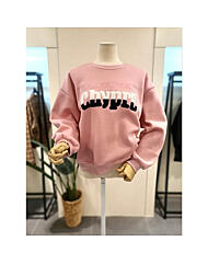 KETSPC02CR_기모 스노우 부클 맨투맨 핑크