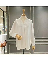 A53WBL520_브이넥 카라 루즈핏 셔츠