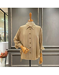 A58WBL540_셔링 디자인 카라셔츠