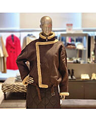 BFW5SNJP9770_밑단밴딩 페이크 무스탕 점퍼