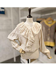 F5ABL013A_러플 스트링 블라우스