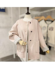 F5DCT001A_오버핏 핸드메이드 하프 코트