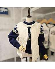 F5DVT001A_브이넥 경량 패딩 조끼